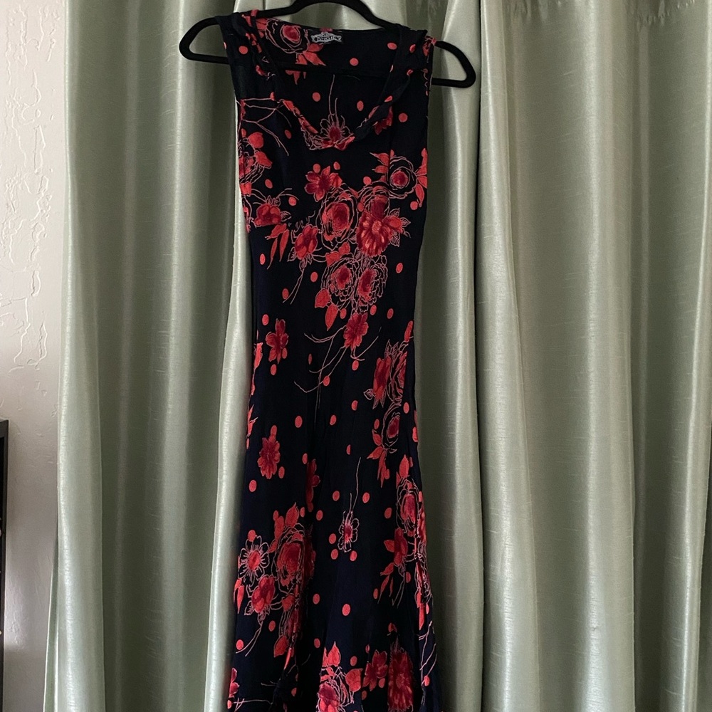 Angie Black and Red Floral Dress